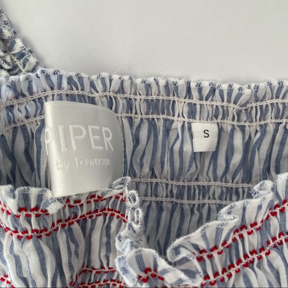 Piper by Townsen Off the Shoulder Top, sz small - Picture 2 of 8